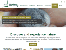 Tablet Screenshot of littledesertlodge.com.au